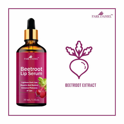 Park Daniel Beetroot Lip Serum Oil- For Soft and Shiny Lips Combo Pack Of 2 Bottle of 30ml(60ml)